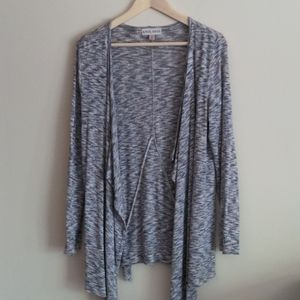 Super soft heathered open cardigan